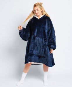 Alternative view of An all-navy hooded uppari